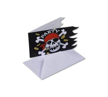 Piraten Uitnodigingen (6 stuks)