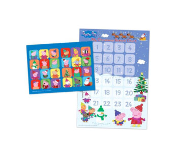 Peppa Pig advent beloningskalender met 24 bijpassende stickers