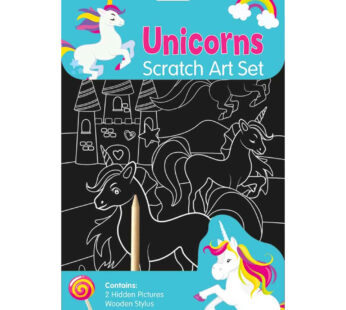 Unicorn Scratch Art set