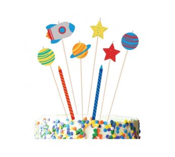 Verjaardagskaarsen Thema – Ruimte