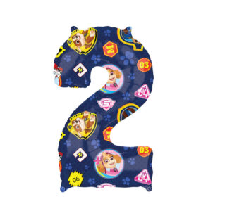 Paw Patrol Cijferballon 2 Jaar