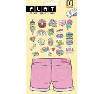 Doodle stickers met glitter