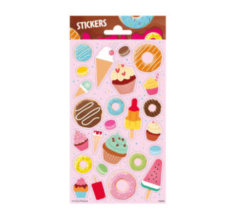 Stickervel ijsjes & donuts