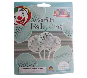 Zilveren Confetti Ballonnen