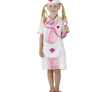 Verkleedset Zuster – 6-8 Jaar