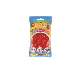 Hama Strijkkralen Rood Doorzichtig