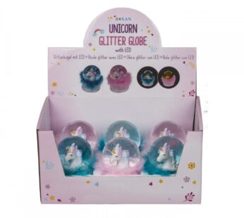 Unicorn Glitter Globe