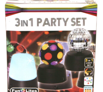 Fun Lites – 3 in 1 Mini Party En Disco Set