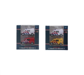 Rapid Wheels Diecast Hulpdienstvoertuig – 2 stuks