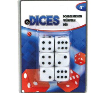 Dobbelstenen 6 Stuks