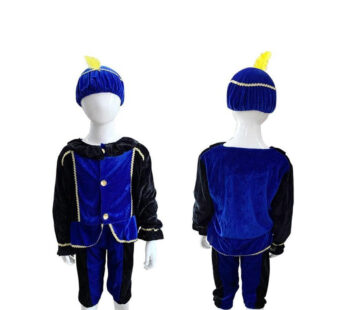 Pietenpak Blauw-Zwart 5-7 Jaar