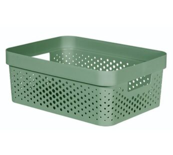 Curver Infinity Recycled Dots Opbergbox – 11L – Groen