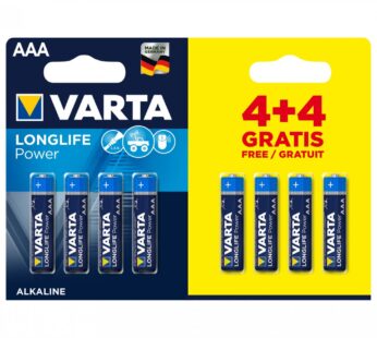Batterij Varta AAA 4+4 Al