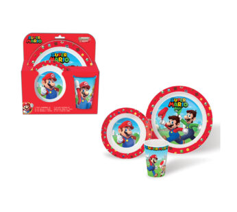 Nintendo Serviesset Super Mario Junior Rood/wit 3-delig