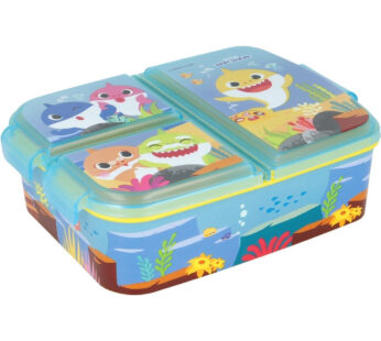Baby Shark Multi Broodtrommel 3 vakjes – 18×13 cm – Brooddoos