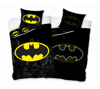 Carbotex Dekbedovertrek Batman 140 x 200 cm Katoen Zwart (Glow In The Dark)