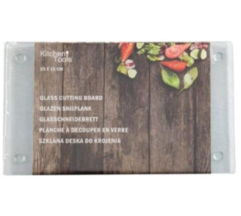 Kitchen Tools – Glazen Snijplank: 15×25 cm