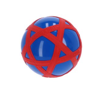 Blauwe Crossbal met Rode Rubberband